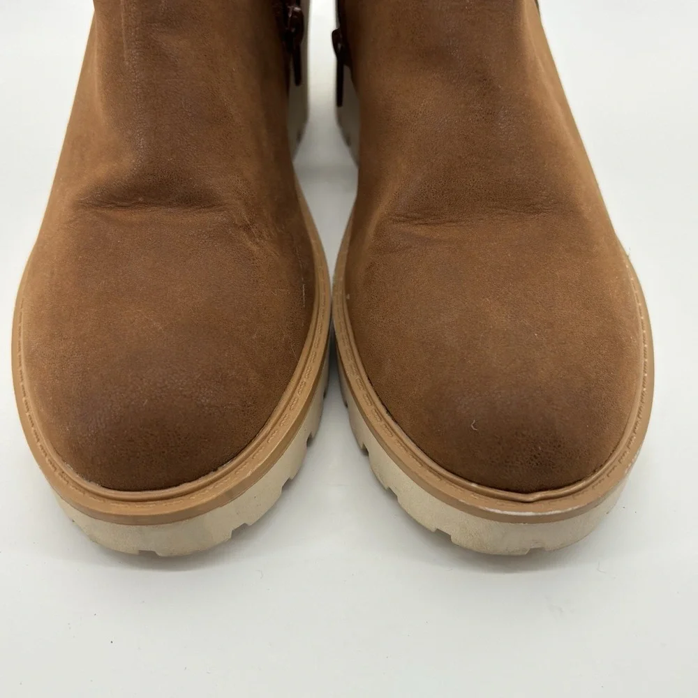 Maurices‎ SuperCush Colby Chelsea Ankle Boots Womens Sz 10 Zipper Brown NEW
